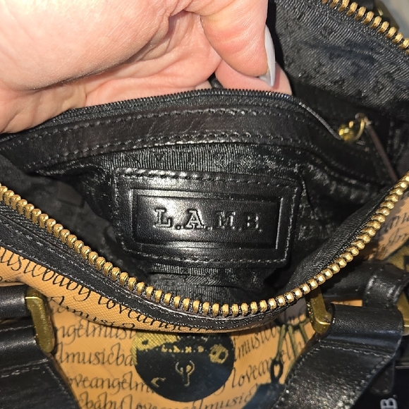 L.A.M.B. Brown and Black Handbag - Picture 6 of 7